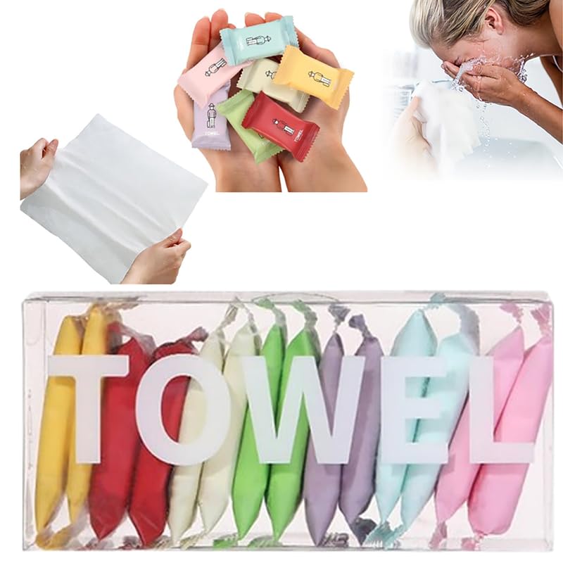 7 Pcs Portable Compressed Towel Tablets | Convenient, Disposable, and Ready Anytime!