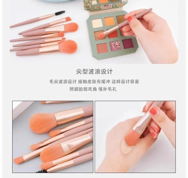 8-Piece Portable Makeup Brush Set | Soft, Travel-Friendly Brushes in Random Colors!