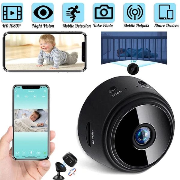 A9 Mini Security Camera | HD WiFi, Night Vision, Home Surveillance on the Go!