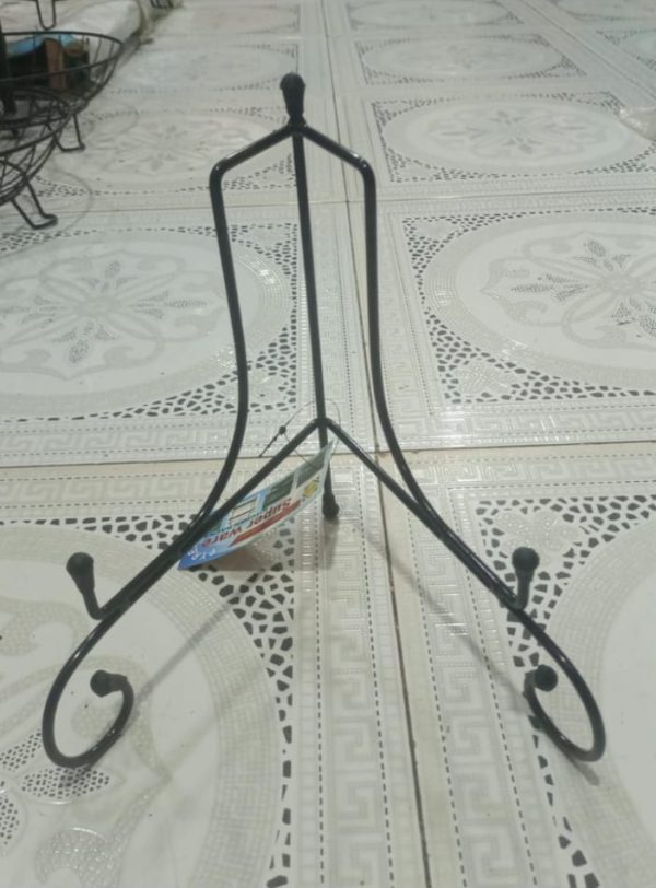 Large Iron Easel Stand | Perfect Display for Plates, Frames, and Decorative Ornaments!