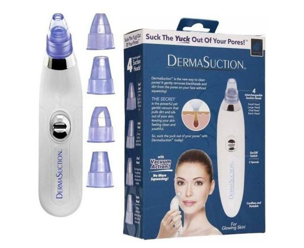 Derma Suction 4-in-1 | Blackhead Remover, Pore Cleaner & Acne Vacuum Tool!