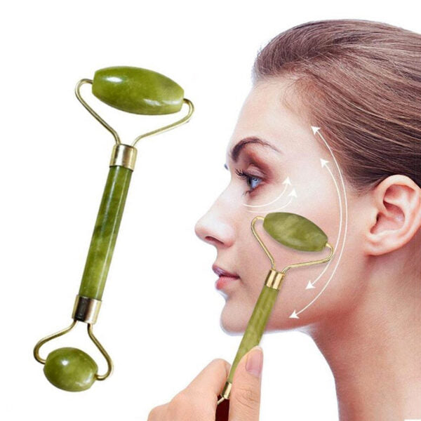 Flawless Jade Roller & Gua Sha Set | 2-in-1 Skincare for a Radiant Glow!