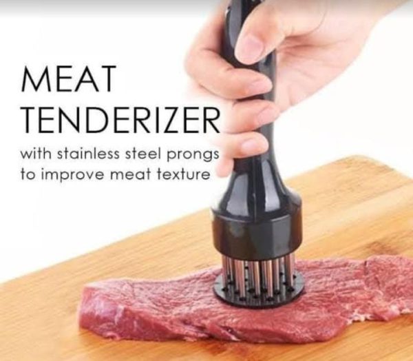 Stainless Steel Meat Tenderizer: Effortlessly Tenderize with Eco-Friendly Design – Random Color!