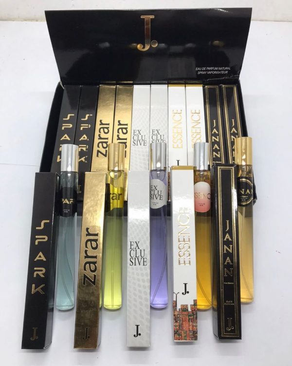 J. Pen Perfume Set | 20 Pocket-Sized Fragrances by Junaid Jamshed – Multi-Scent Variety!