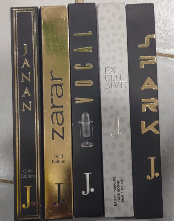 J. Pen Perfume Set | 20 Pocket-Sized Fragrances by Junaid Jamshed – Multi-Scent Variety!