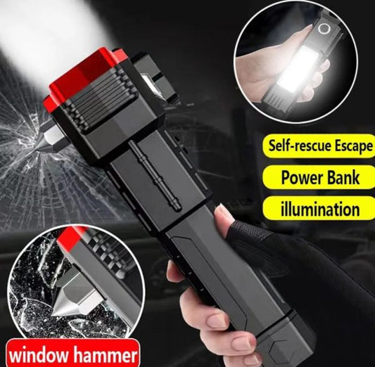 Rechargeable LED Flashlight | High-Power, Multifunctional Light for Any Situation!